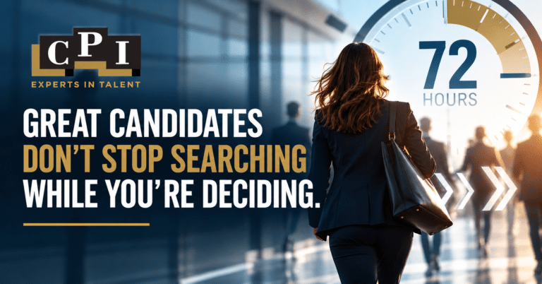 72-hour hiring advantage showing candidate momentum during the hiring process